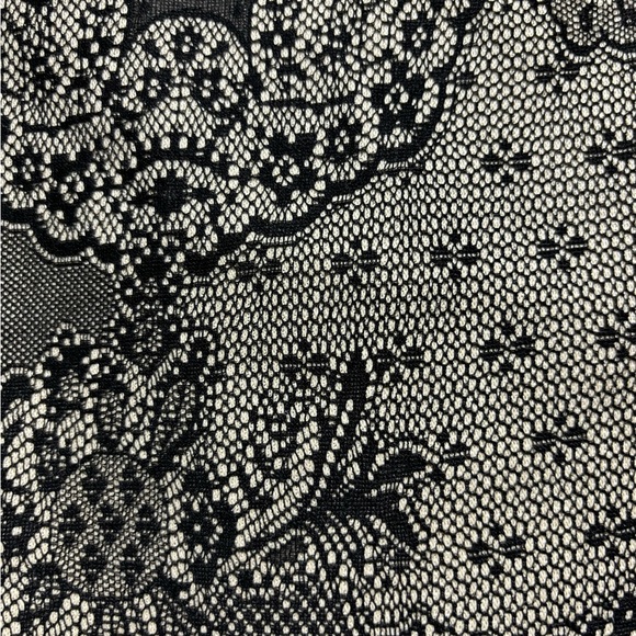 ANNE TAYLOR Black / Cream colored Skirt - size 10 - Picture 5 of 9